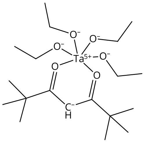 Tetraetoxytantalum tetramethylheptanedionate Chemical Structure